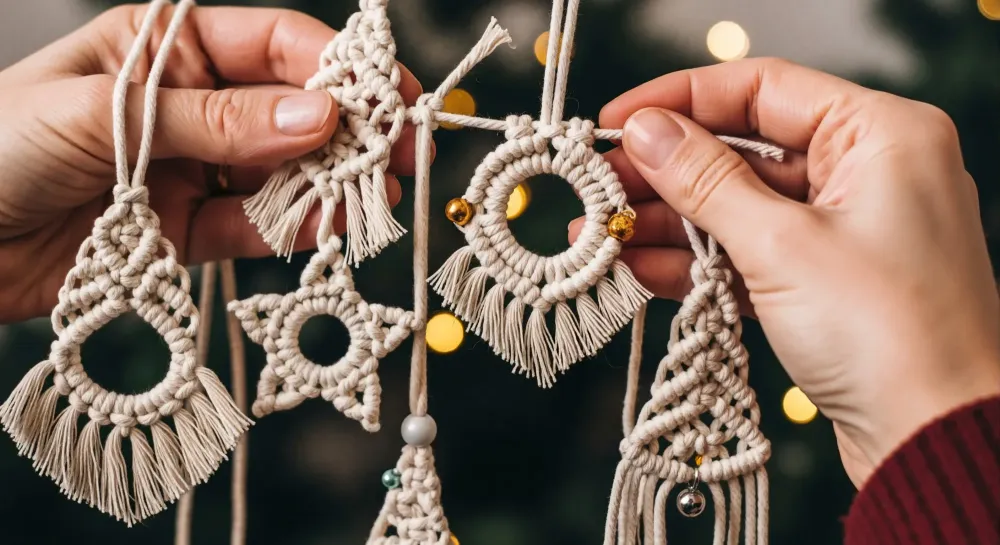 Bijoux et accessoires en micro-macramé
